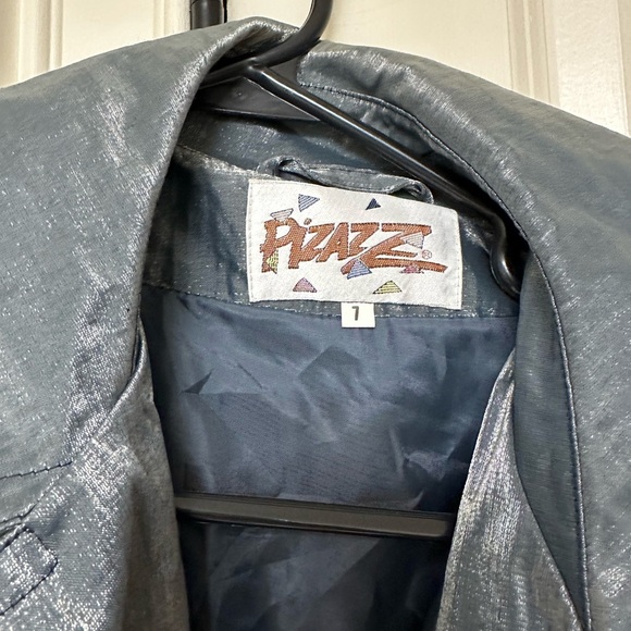 Vintage Metallic Trench Coat - Picture 2 of 6